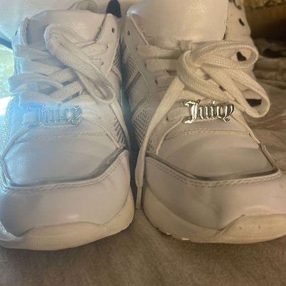 JUICY COUTURE Epoch Wedge trainers Sneakers fashion bling white - Picture 6 of 10